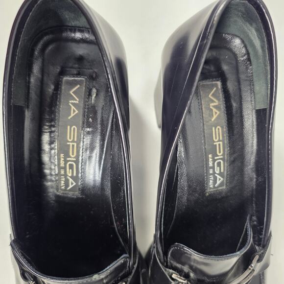 VIA SPIGA VINTAGE Y2K SQUARE TOE CHUNKY HEEL SHOES – MADE IN ITALY – SIZE US 6 - Picture 11 of 12